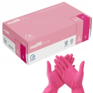 Rękawiczki nitrylowe EasyCare Pink - Rękawiczki jednorazowe - miniaturka - grafika 1