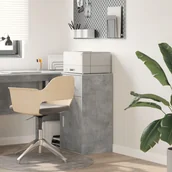 Stoły - vidaXL szary stół do przechowywania Szary beton - miniaturka - grafika 1