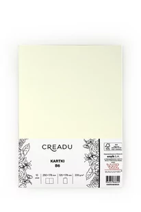 Zestaw kartek, B6, biały, Creadu - Scrapbooking - miniaturka - grafika 1