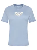 Koszulki i topy damskie - Roxy T-Shirt Oceanregular ERJZT06078 Niebieski Regular Fit - miniaturka - grafika 1