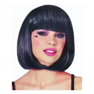 Dodatki do strojów karnawałowych - Peruka Bob czarna - miniaturka - grafika 1