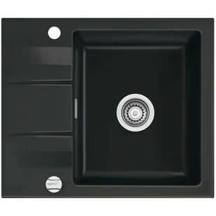 Zlewozmywak SYSTEMCERAM Genea 60 5097 01 Nigra 87 Czarny - Zlewozmywaki - miniaturka - grafika 1