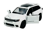 Samochody i pojazdy dla dzieci - TAYUMO JEEP GRAND CHEROKEE TRACKHAWK BIAŁY 1:36 36170211 - miniaturka - grafika 1