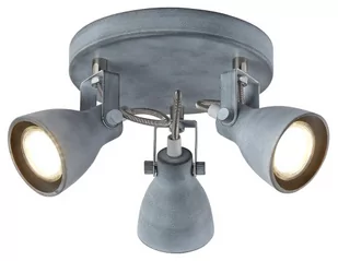 Candellux Plafon LAMPA sufitowa ASH 98-64325 natynkowa OPRAWA okrągła SPOT regulowane reflektorki szare 98-64325 - Lampy sufitowe - miniaturka - grafika 1
