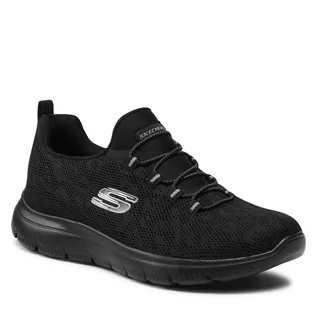 Sneakersy damskie - SKECHERS Sneakersy Leopard Spot 149037/BBK Black - grafika 1