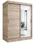 Szafy - Szafa przesuwna dąb sonoma 150 cm E7-P66 - miniaturka - grafika 1