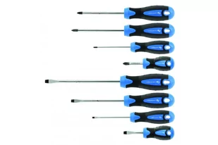 hogert technik Wkrętaki zestaw 8 szt., stal S2 HT1S096 HT1S096 - Akcesoria do elektronarzędzi - miniaturka - grafika 1