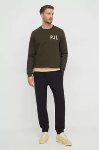 Pepe Jeans bluza bawełniana męska kolor zielony z aplikacją - Bluzy męskie - miniaturka - grafika 1