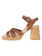 Sandały damskie - Paul Green Sandały w kolorze jasnobrązowym - miniaturka - grafika 1