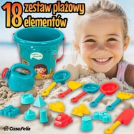 Zabawki do piasku - Zestaw do piaskownicy zabawki do piasku wiaderko łopatka konewka grabki ! - miniaturka - grafika 1
