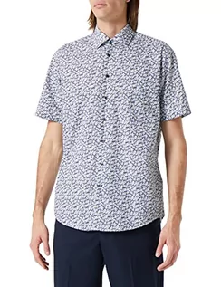 Koszule męskie - Seidensticker Męska koszula z krótkim rękawem, regular fit, beżowa, 42, beżowy, 42 - grafika 1
