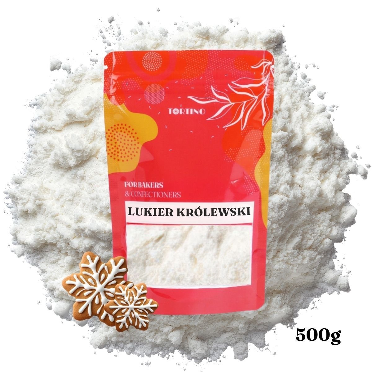 Lukier królewski Royal Icing 500g lukier do pierniczków Tortino