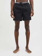 Kąpielówki męskie - Jack & Jones Szorty kąpielowe "Maui" w kolorze czarnym - miniaturka - grafika 1