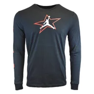 Koszulki męskie - Koszulka męska Air Jordan AJ6 Longsleeve Crew czarna - DD5231-010-XXL - miniaturka - grafika 1
