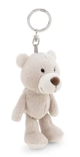 NICI 62300 breloczek miś Finni, wierny towarzysz do plecaka lub torby, zawieszka do kluczy dla małych i dużych, 10 cm, beżowy - Plecaki - miniaturka - grafika 1