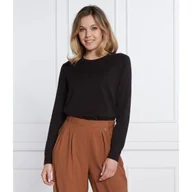 Swetry damskie - Calvin Klein Sweter | Slim Fit | z dodatkiem jedwabiu - miniaturka - grafika 1