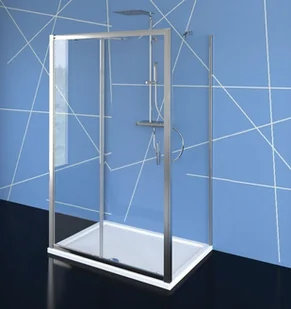 Polysan Easy Line Kabina prysznicowa prostokątna 100x80x190 cm drzwi przesuwne EL1015EL3215EL3215 - Kabiny prysznicowe - miniaturka - grafika 1