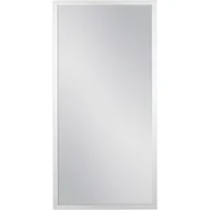 Lustra - Lustro łazienkowe prostokątne 40x80 cm srebrna rama - miniaturka - grafika 1