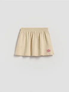 Reserved - Dzianinowa spódnica z wiskozą - kremowy - Sukienki i spódniczki dla dziewczynek - miniaturka - grafika 1