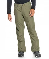 Spodnie sportowe męskie - Męskie spodnie narciarskie QUIKSILVER Estate - oliwkowe/khaki - miniaturka - grafika 1