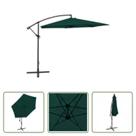 Parasole ogrodowe - The Living Store Parasol na wysięgniku 3 m - zielony - Parasol Wiszący - miniaturka - grafika 1