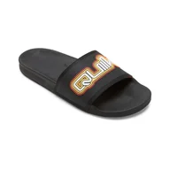 Klapki i japonki męskie - Męskie Klapki QUIKSILVER RIVI WORDMARK SLIDE II AQYL101354-KVJ2 – Czarny - miniaturka - grafika 1
