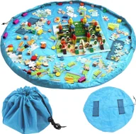 Maty edukacyjne - Verk Mata do zabawy worek pojemnik na zabawki klocki podłogowa organizer torba Mata do zabawy worek pojemnik na zabawki klocki podłogowa organizer torba - miniaturka - grafika 1