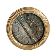 Zegary - Zegar ścienny CAUDETE 50 cm Złoty B684115 - miniaturka - grafika 1