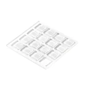 Akcesoria do drzwi - Hettich Odbojniki meblowe przeźroczyste 10x10x2mm 16szt - miniaturka - grafika 1