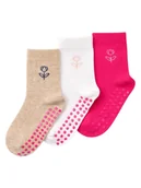 Skarpetki dla dzieci - Skarpetki dziewczęce dziecięce długie antypoślizgowe z ABS 3PAK 27-30 MYWAY - miniaturka - grafika 1