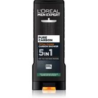 Żele pod prysznic dla mężczyzn - L'OREAL Men Expert Pure Carbon żel pod prysznic 5w1 400ml - miniaturka - grafika 1