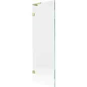 Parawany nawannowe - Mexen Lunar L parawan nawannowy 1-skrzydłowy 60 x 150 cm, transparent, złoty szczotkowany - 897L-060-000-55-00 - miniaturka - grafika 1