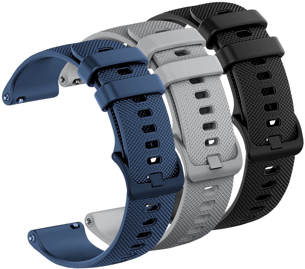 ChronSmarta Zestaw: 3x pasek ChronSmarta do zegarka Garmin Forerunner 255S 265S Venu 2S Vivomove 3S