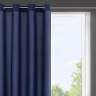 Eurofirany Euro Firany Zasłona Rita 140 x 175 Granatowy 1220800 - Zasłony - miniaturka - grafika 1