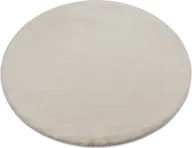 Dywany - Dywan BUNNY koło beż IMITACJA FUTRA KRÓLIKA beżowy koło 160 cm - miniaturka - grafika 1