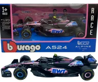 Samochody i pojazdy dla dzieci - F1 bolid Alpine A524 BWT Bburago #10 Pierre Gasly BBurago 1:43 - miniaturka - grafika 1