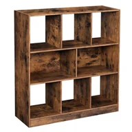 Regały - Songmics BOOKCASE/BROWN/86X28X94,5CM SHELF/BR/86CM - miniaturka - grafika 1