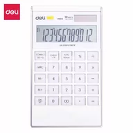 Kalkulatory - Kalkulator Deli M01211 biały - miniaturka - grafika 1