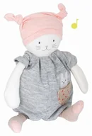 Zabawki interaktywne dla dzieci - Moulin Roty, maskotka z pozytywką Kot Les Petits Dodos - miniaturka - grafika 1