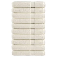 Ręczniki - vidaXL Ręczniki premium SOLUND 10 szt., kremowe, 100x200 cm, 600 g/cm² - miniaturka - grafika 1