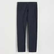 Spodnie męskie - Reserved - Bawełniane spodnie chino - Granatowy - miniaturka - grafika 1