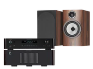 Zestawy stereo - Rotel RC-1572 MkII (czarny) + RB-1582 MkII (czarny) + 706 S3 (mokka) - miniaturka - grafika 1