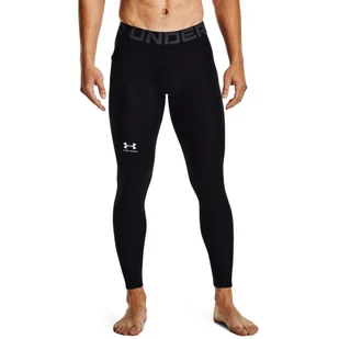 Legginsy męskie Under Armour HeatGear Leggings BLK M - Spodnie sportowe męskie - miniaturka - grafika 1