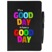 Notesy i bloczki - NOTES PLANER+ DŁUGOPIS A5 GOOD DAY Mix Wzory - miniaturka - grafika 1