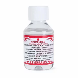 Renesans Werniks Końcowy Do Akryli ,Gwaszy i Temper 100 ml - Farby i media malarskie - miniaturka - grafika 1