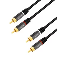 Kable - LogiLink RCA (Cinch) x2 - RCA (Cinch) x2 3m czarny - miniaturka - grafika 1