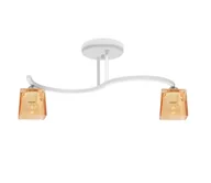 Lampy sufitowe - Żyrandol natynkowy SANTOS 2xE27/60W/230V biały/pomarańczowy - miniaturka - grafika 1
