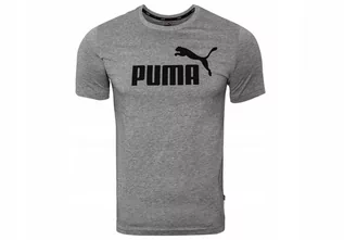 Koszulki męskie - Puma, Koszulka męska, T-SHIRT ESS LOGO TEE GRAY 586666 03 L, rozmiar L - grafika 1