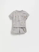 Komplety dla niemowląt - Reserved - Bawełniany komplet - ciemnoszary - miniaturka - grafika 1