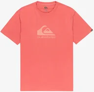 Koszulki męskie - t-shirt QUIKSILVER EV COMP LOGO 2 MINERAL RED - miniaturka - grafika 1